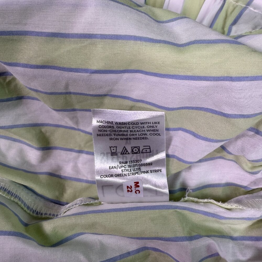 Loft Ann Taylor Sleep Shorts Women’s XL Green Striped NWT E918 - Picture 5 of 10